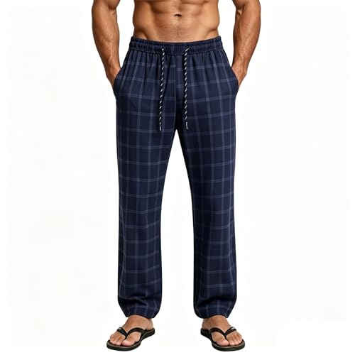 Pantalon stretch regular homme gris avec cordon de serrage et poches pour le sport casual