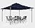 ABCCANOPY Gazebos for Patios 10x12 - Outdoor Steel Frame Gazebo for Lawn Backyard Garden Deck (Navy Blue)