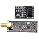Heevhas Wireless Transceiver Empfänger NRF24L01+PA+LNA Wireless RF Transceiver Module mit SMA Antenne 2.4 GHz 1100m + Breadboard Breakout Adapter Board