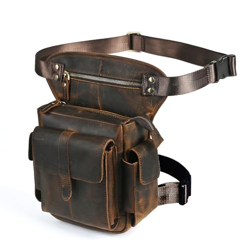 Dimensioni adatte: questo marsupio misura 17x 6 x 28cm（6,5 x 2,4 x 11 pollice ) , peso circa 0,5 kg, adatto per cellulare/tablet da 7 pollici, telecomando per auto, auricolare Bluetooth e così via. Il marsupio è adatto per arrampicata, viaggi, escursionismo, motociclismo.