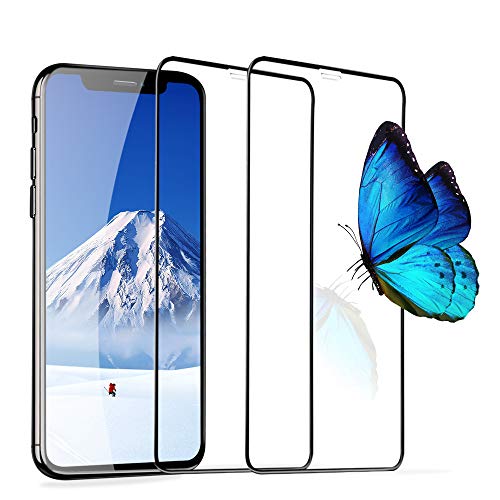iphone 11ProMax / xsMax ガラスフィルム (2枚セット/6.5インチ) iphone xs Max フィルム 全面保護 アイフォン 11Pro Max ガラス iphone11ProMax/xsMax 画面シール 保護シート【旭硝子/貼り付け簡単/気泡ゼロ/割れない】