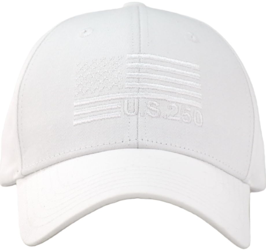 Image of American Flag Baseball Hat - XL, XXL, 3XL Plus /Regular Size Men's Cotton Structured Patriotic Ball Cap
