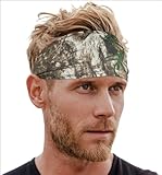 Tough Headwear Mens Sweat Bands - Athletic Headbands Men/Women for Various Sports, Including Running, Football, Basketball, Cycling, and Activities Requiring Helmets - Green