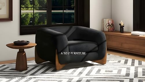 Image of A to Z Furniture Classic Chesterfield Sofa Set Luxury Chesterfield Sofa in for Home Living Room & Office (Black 3+1+1)