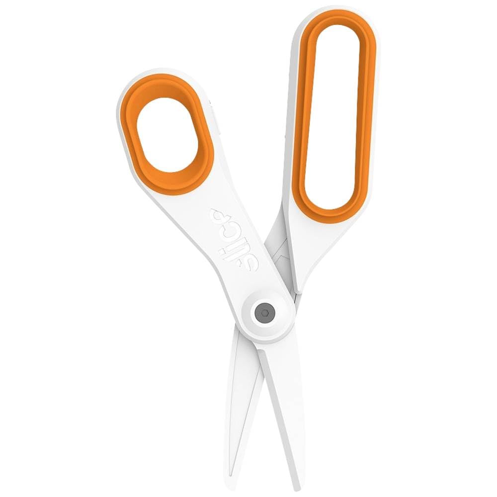 Slice 10545 Ciseaux universels pour gaucher et droitier 198 mm Orange/blanc
