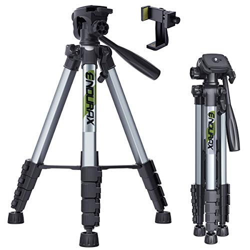 Endurax 三脚 スマホ三脚 ビデオ カメラ三脚 全高168cm アルミ製 4段階伸縮 360°回転三脚 Iphone Android 対応 収納袋 日本語取扱説明書付き(グレー) Endurax 三脚 スマホ三脚 ビデオ カメラ三脚 全高168cm アルミ製 4段階伸縮 360°回転三脚 Iphone Android 対応 収納袋 日本語取扱説明書付き(グレー)