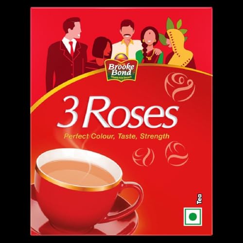 Image of Brooke Bond 3 Roses Assam Dust Tea, 100 Gram (Pack of 2)