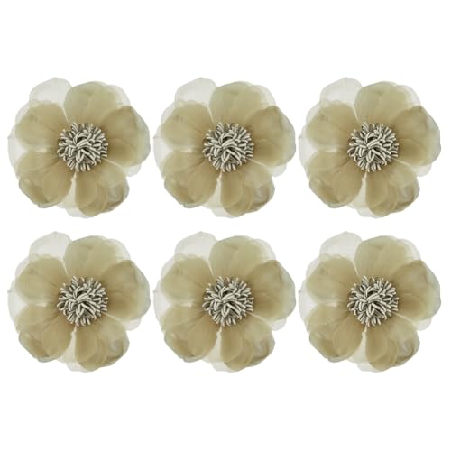 Broches fleur tissu satiné Lot de 6, le cadeau idéal pour demoiselles d'honneur