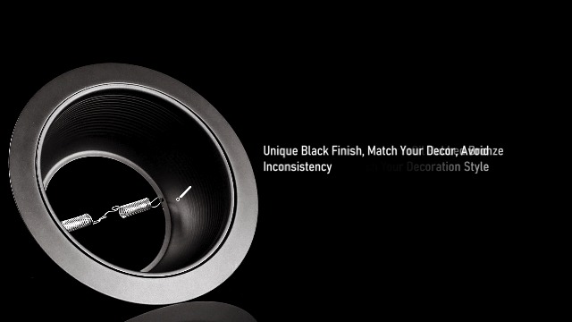 Image of TORCHSTAR 18-Pack 6 Inch Recessed Light Trim, Step Baffle, Black