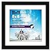 11x11 Black Picture Frame - Matted to Fit Pictures 8x8 Inches or 11x11 Without Mat - Hanging Hardware Included