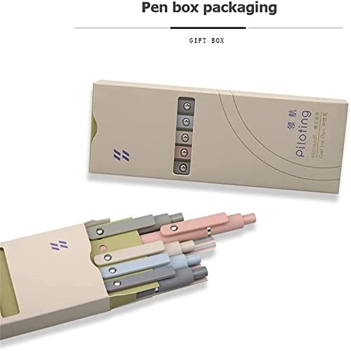 قلم جل سريع الجفاف قابل للسحب من تي كيه تي تي بي دي، قلم حبر جاف 0.5 ملم، قلم جل دقيق للكتابة للمدرسة والمكتب والمنزل، 5 الوان