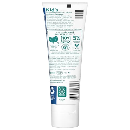 Tom'S Of Maine US06869A Fluoride Free Children'S Toothpaste thumb #8