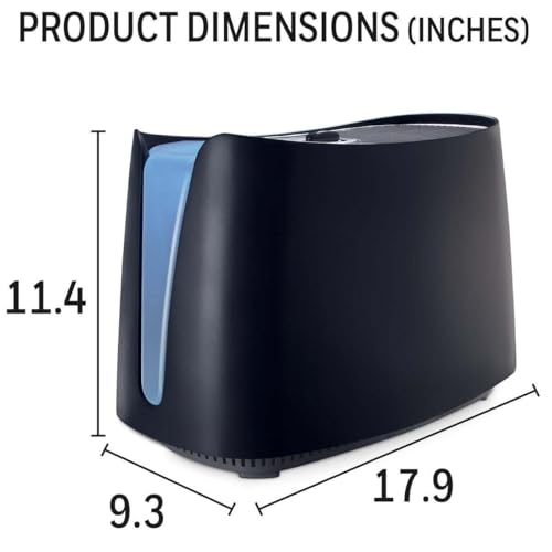 Honeywell Cool Moisture Humidifiers for Bedroom, Medium Rooms, 1.1 Gallon, Invisible Moisture Humidifier for Baby, Kids, Quiet, Easy to Clean, UV Technology, Black, HCM350B - Image 2