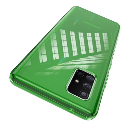 ANNSD �X�}�z�P�[�X Samsung A71 5G�p�A�~���^���[�O���[�h�̗����ی�A���ɋ���&����~�߃N���X�^���N���A�\�t�gTPU�X�����t�B�b�g�P�[�X(A71 4G SM-A715F/DS�ɂ͓K�����܂���)(�f�B�[�v�O���[��)