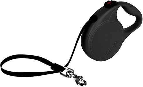 Miniatura 14 de Alcott Kong Sendero retráctil, mediano, rojo, 16 pies de largo Negro -,Azul,Fuschia,Rojo -