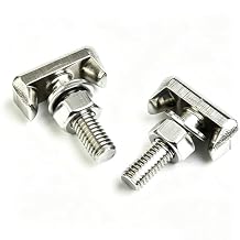 Battery Terminal T-Bolt Kit 19116852 64740 Battery Cable Tensioner Bolt Screw Compatible with Chevy BMW GMC Volkswagen 6X0915138 61128373946 2Pcs