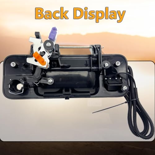 Image of Cheriezing Rear Tailgate Handle with Backup Camera Compatible with Toyota Tundra 2009 2010 2011 2012 2013 RCA Plug, Textured Black Tailgate Reversing Rear View Park Assist Camera