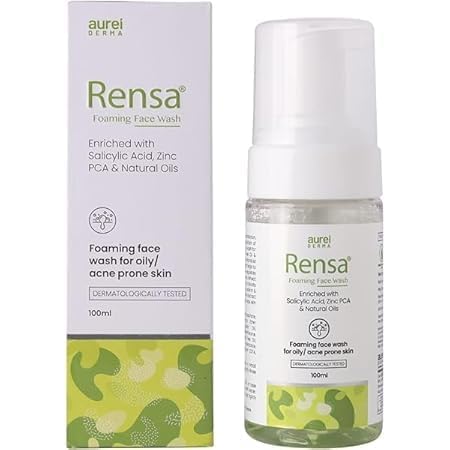 Rensa Foaming Face Wash For Foaming Face Wash For Oily & Acne Prone Skin Men And Women (100Ml) Pack 1