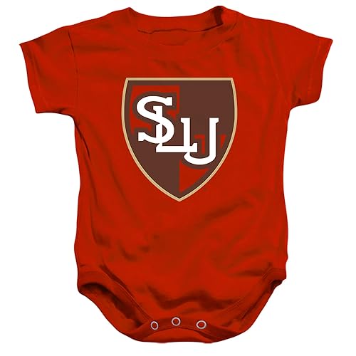 St Lawrence University Official Distressed Primary Logo Unisex Infant Snap Suit for Baby