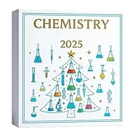 2025 Christmas Chemistry Advent –Countdown Calendar, 24 Days 2D Acrylic Science-Themed Ornaments | Holiday STEM Decor For Kids And Adults | Christmas Decorations For Home, Living Room, Study, Garden