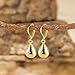 Teardrop Leverback Dangle Earrings for Women 14K Gold Tear Drop Waterdrop Dangle Earrings for Women Trendy Hypoallergenic Teardrop Leverback Earring