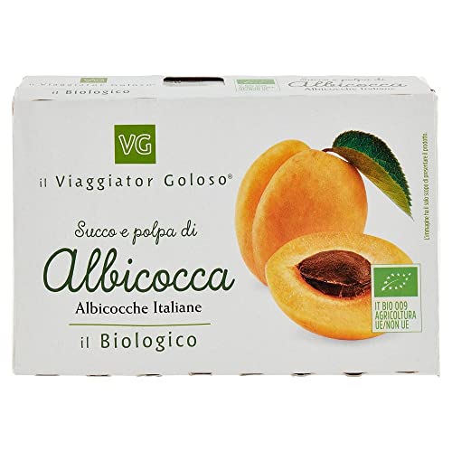 il Viaggiator Goloso Bio Succo di Frutta all Albicocca Bio, 3 x 200ml, 600 millilitro, 3