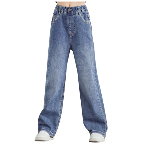 Teen Girls Y2k Jeans Cool Ripped High Waist Baggy Aesthetics Pants Fashion Personality Jeans Girls 10-12