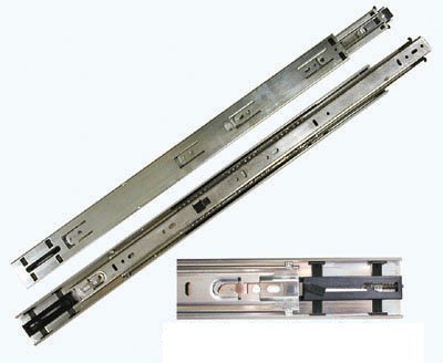 Knape Vogt Kv8417 B24 24 in. Self-Closing 100 Lb. Full Extension Drawer Slide - Anochrome