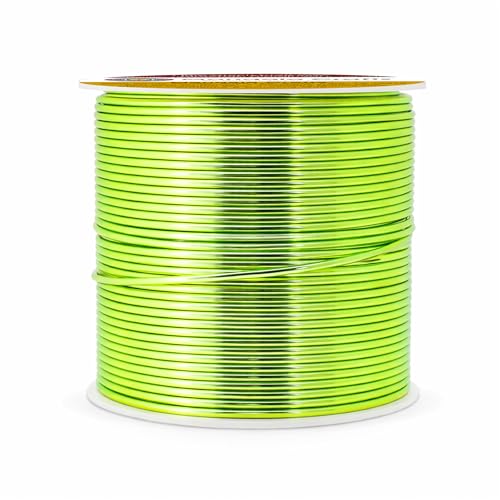 Image of Mandala Crafts 18 Gauge Lime Green Anodized Aluminum Craft Wire, 100 FT | Colored, Flexible, Bendable, for Bonsai, Armature, Sculpting, Wire Wrapping, Jewelry Making, Weather & Tarnish Resistant