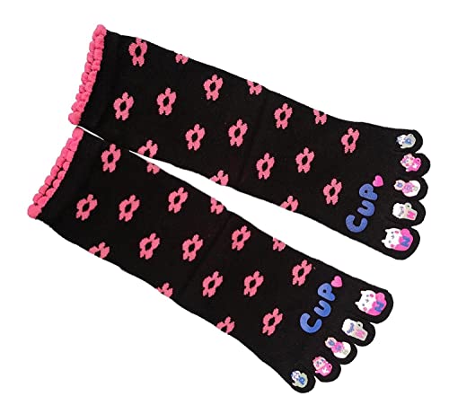 Image of IXITON Women's Toe Socks Five Fingers Socks Cute animal pattern socks Funny cartoon Sports Toe socks