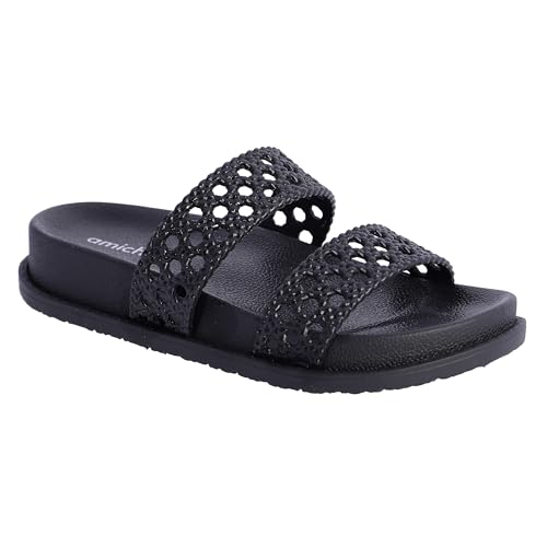 AMICHI Chanclas Mujer – Chanclas para Playa y Piscina   Sandalias Flip Flop de Goma con Suela Antideslizante y ligera