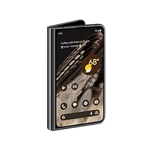 Google Pixel Fold – Smartphone Android 5G desbloqueado con lente teleobjetivo y lente ultraancha – Pantalla plegable – Batería de 24 horas – Obsidiana – 256 GB