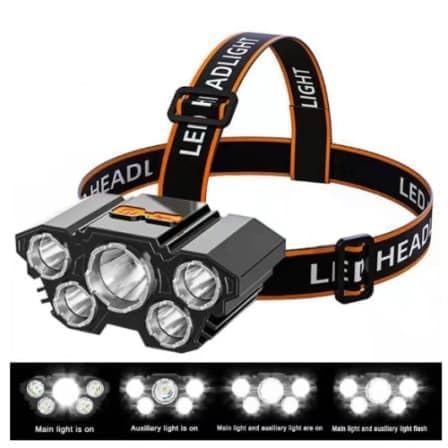 5LED Headlight Flashlight Rechargeable Light with Flashing for Outdoor Climbing & Camping Light, Guidance, Construction SITE, | Type - C Charge | Strong Magnetic | Pack of 1 PS (B0CL6RZQ6Q) Amazon Price History, Amazon Price Tracker