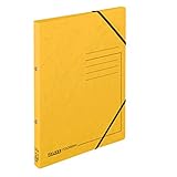 [page_title]-Original Falken Ringhefter mit Gummizug. Made in Germany. Aus extra starkem Colorspan-Karton 2 Ring-Mechanik DIN A4 Füllhöhe 14 mm gelb Ring-mappe Ringbuch Hefter ideal für Büro und Schule