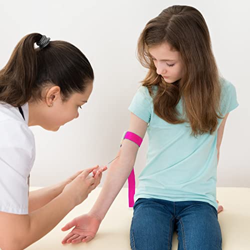 5 Farben Medical Nurse Tourniquet, Professionell Stauschlauch Blutabnahme, Verstellbar Tourniquet Schnalle, Tourniquet Bands mit Schnalle, Venenstauer für Vene Blutabnahme Trauma Erste Hilfe Outdoor