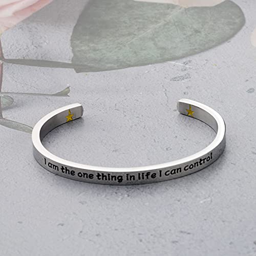 UJIMS MusicalTheatre Inspired Gift I Am The One Thing in Life I Can Control Cuff Bracelet Musical Lyrics Gift2