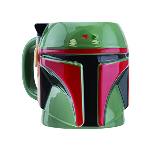Paladone Boba Fett Helmet Shaped Ceramic Coffee Mug | Officially...