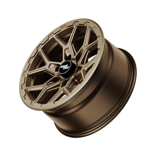 Image of RockTrix RT107 17x8.5 Wheel 6x5.5 Compatible with Toyota Tacoma, 17 Inch Matte Bronze Rim 6x139.7 +25mm Offset, 5.73 inch Backspacing, Also Fits 2002-2026 Toyota 4Runner, FJ Cruiser, 1999-2006 Tundra