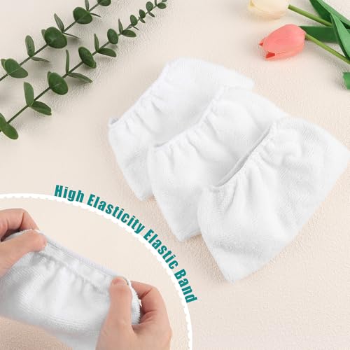 6 x Dampfreiniger Mikrofaser Ersatztücher Set, Mikrofaser-Überzugsset mit Pads Kompatibel die Meisten Dampfreiniger, Waschmaschinengeeignet