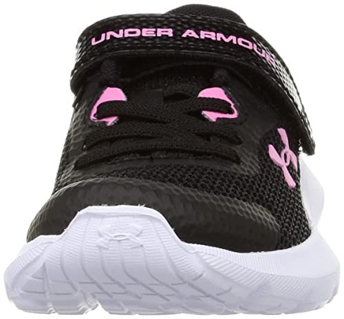 Under Armour Baby Girls Surge 3 Alternate Closure Running Shoe, (001) Black/Flamingo/Flamingo, 5 Infant #TOP1