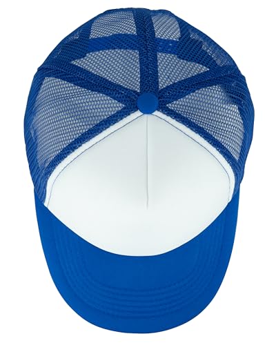 Image of Gelante 12 Pcs Sublimation Blank Trucker Hats - 5 Panel Mesh Snapback Baseball Cap Bulk