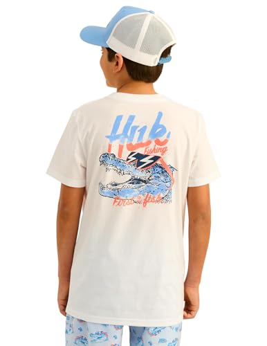 HUK Boys Performance Fishing Graphic Tee, Short Sleeve T-Shirt for Kids