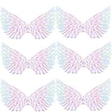 20 Pieces Angel Wings Patches Fabric Embossed Wings Clothes Applique Sew on Embroidered Patch for DIY Crafts Decoration Hair Accessories