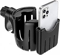 Getränkehalter Telefonhalter Becherhalter für Kinderwagen Buggy Zubehör, Kaffeehalter Fahrrad Cup Holder für Rollstühle, Gehhilfen, Fahrräder und Roller