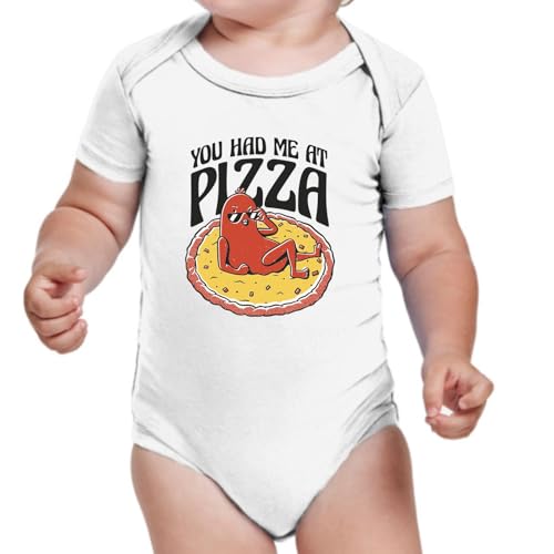 MyPato Body de Bebe Comida Pizza Regalo, Divertido, Pizzalovers y Fans del Fast Food 008 3 Meses