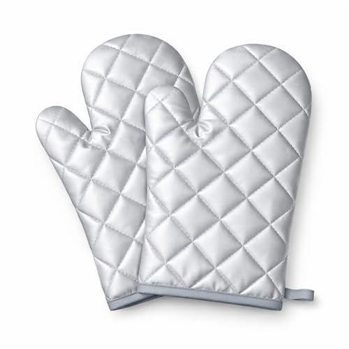 Luva Térmica Forno Fogão e Cozinha 2 Peças 25cm Acolchoadas Kit Proteção Contra Calor Panela Quente