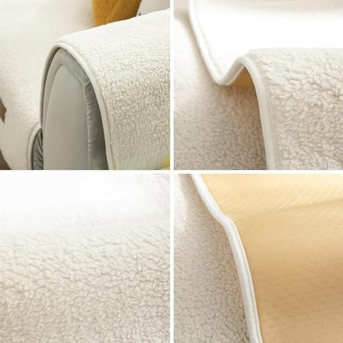IMSGVIFO Samt Sofabezug 1 2 3 4 Sitzer, L Form Sofaüberwurfe, Ecksofa Sofa überzug Pets Dog Couch überzug Anti-rutsch Sofaschutz, Ultra Weicher Sofaschoner