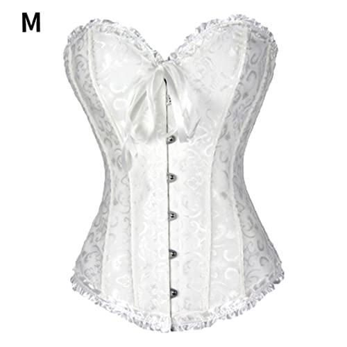 Bustier corset femmes à lacets désossé overbust body shaper élégant