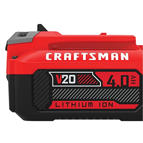 CRAFTSMAN V20 4Ah Lithium Ion Power Tool Battery 2-Pack (CMCB204-2) | High Capacity, Longer Runtime and Cycle Life, 3 LED Charge Indicator, 60 Min Charge Time, Broad V20 System Compatibility - image 7