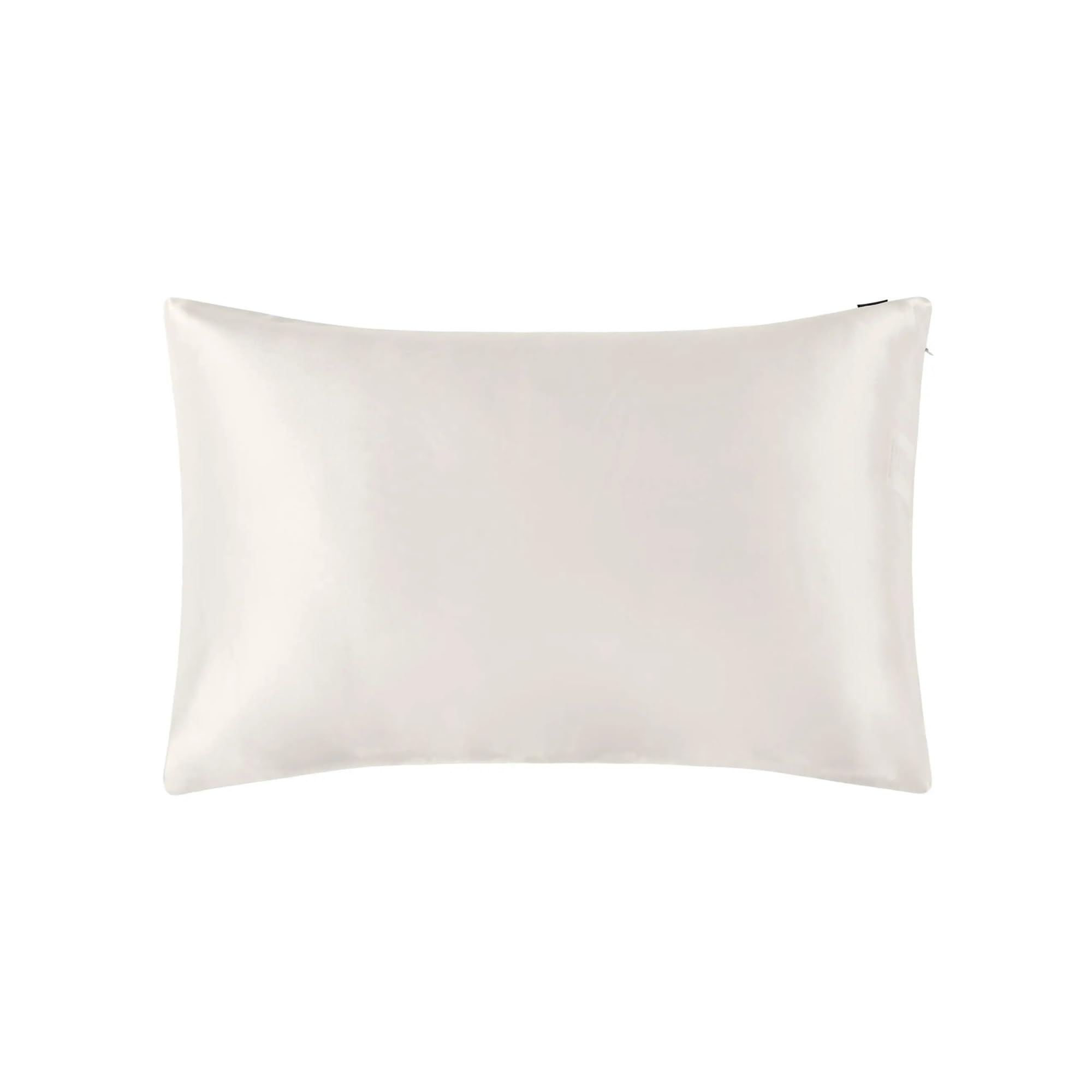 Silky Pillow Covers, Silk Pillowcase With Hidden Zipper Care For Hair Multicolor Multiple Sizes(Beige,50x75cm(Queen))